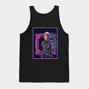 cyberpunk samurai woman Tank Top